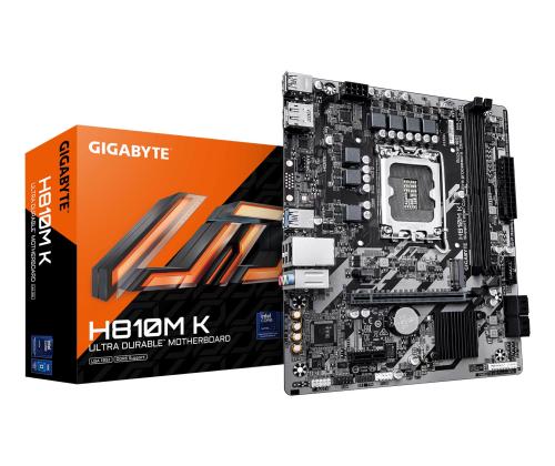 Mainboard GIGABYTE Intel H810 LGA1851 Micro-ATX Memory DDR5 Memory slots 2 H810MK1.0