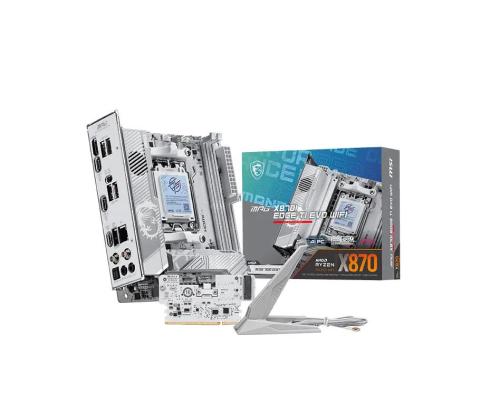 Mainboard MSI AMD X870 Socket AM5 mini ITX RAM DDR5-SDRAM 2xSlots Wi-Fi Yes Bluetooth Yes 1xNumber…
