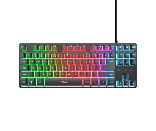 KEYBOARD USB GXT833 THADO TKL/ENG BLACK 25886 TRUST