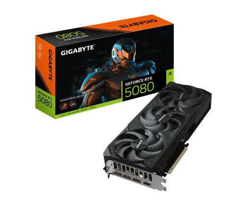 Graphics Card GIGABYTE NVIDIA GeForce RTX 5080 2670 MHz 16 GB GDDR7 256 bit PCI Express x16 5.0…