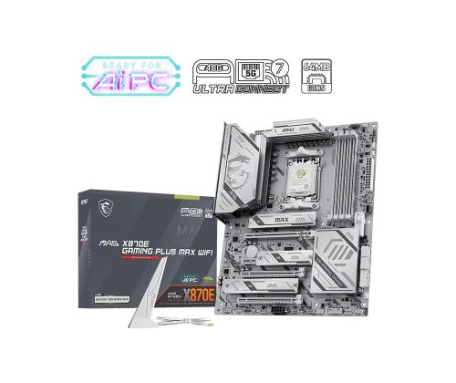 Mainboard MSI AMD X870E Socket AM5 ATX RAM DDR5-SDRAM 4xSlots Wi-Fi Yes Bluetooth Yes 3xNumber of M…
