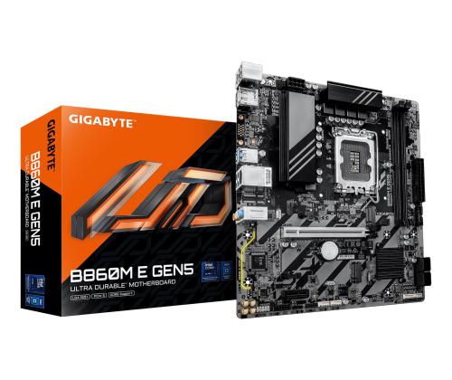 Mainboard GIGABYTE Intel B860 LGA 1851 (Socket V1) micro ATX RAM DDR5-SDRAM 2xSlots 2xNumber of M.2…
