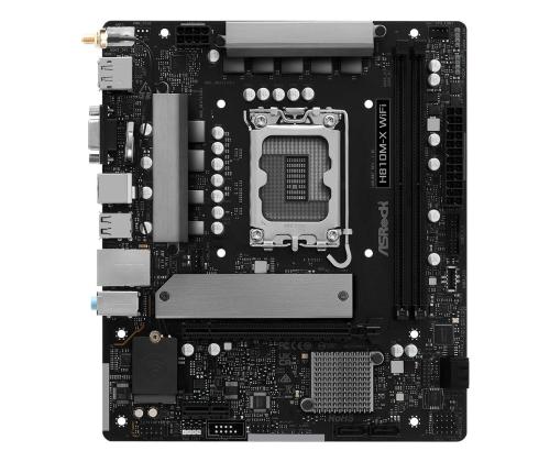 Mainboard ASROCK Intel H810 LGA 1851 (Socket V1) micro ATX RAM DDR5-SDRAM 2xSlots Wi-Fi Yes…