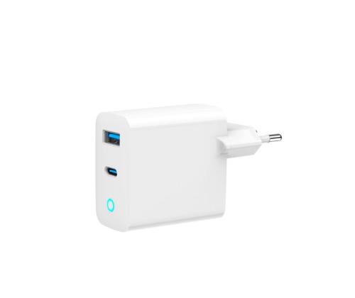 CHARGER USB 65W 2PORT/TA-UC-PDQC65L-W-01 GEMBIRD