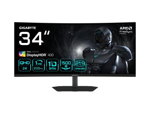 LCD Monitor GIGABYTE 34 " 3440 x 1440 pixels UltraWide Quad HD Native aspect ratio 21:9 LED Curved…