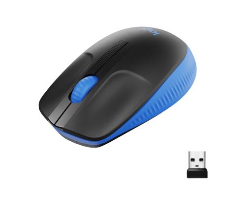 MOUSE USB OPTICAL WRL M190/BLUE 910-005907 LOGITECH