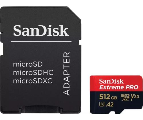 MEMORY MICRO SDXC 512GB UHS-I/W/A SDSQXCD-512G-GN6MA SANDISK
