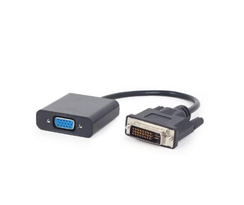 I/O ADAPTER DVI TO VGA/BLACK A-DVID-VGAF-01 GEMBIRD