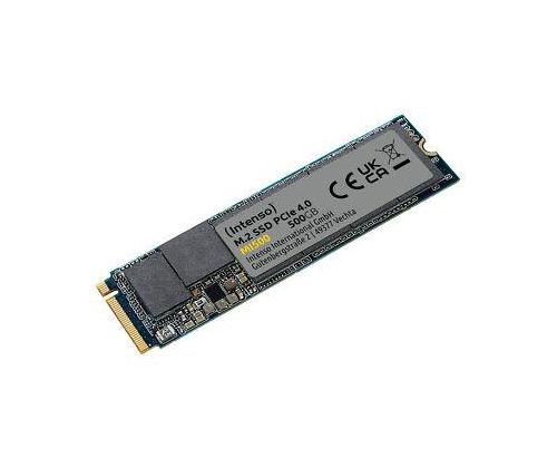 SSD INTENSO MI500 500GB M.2 NVMe 3D NAND Write speed 4000 MBytes/sec Read speed 5300 MBytes/sec 4mm…