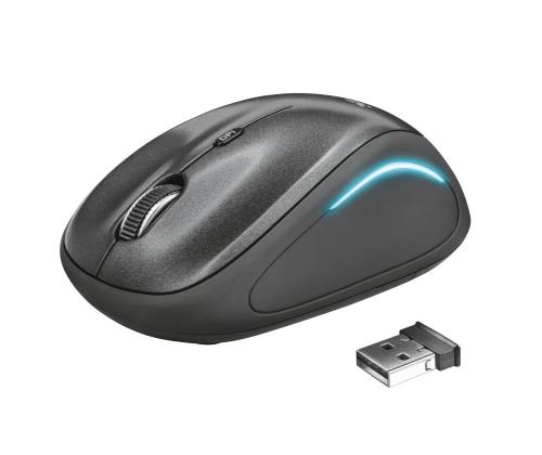 MOUSE USB OPTICAL WRL YVI FX/BLACK 22333 TRUST