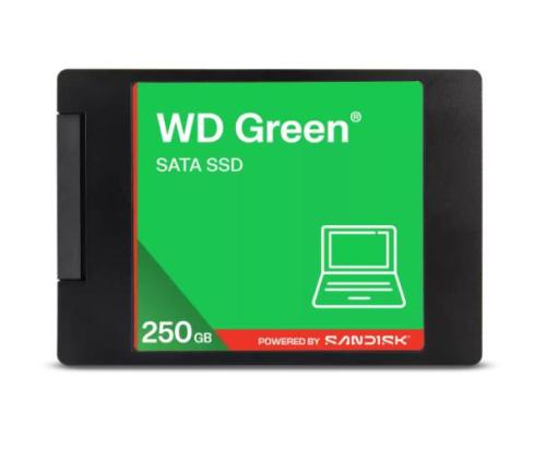 SSD WESTERN DIGITAL Green 250GB 3D NAND Read speed 545 MBytes/sec 2,5" MTBF 2000000 hours…