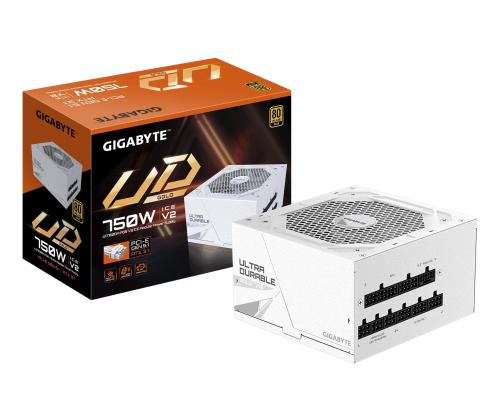 Power Supply GIGABYTE UD750GM PG5 ICE ATX 3.1 750 Watts Efficiency 80 PLUS GOLD PFC Active MTBF…