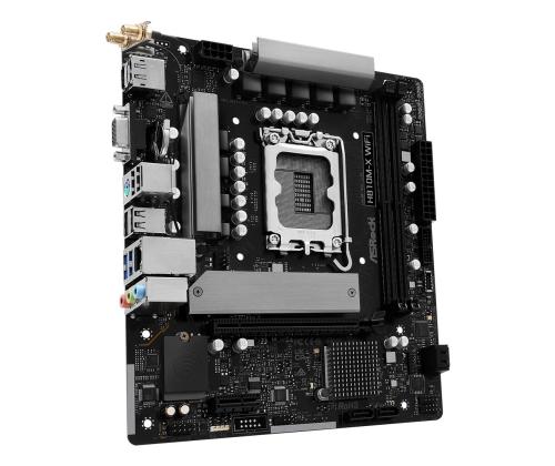 Mainboard ASROCK Intel H810 LGA 1851 (Socket V1) micro ATX RAM DDR5-SDRAM 2xSlots Wi-Fi Yes…