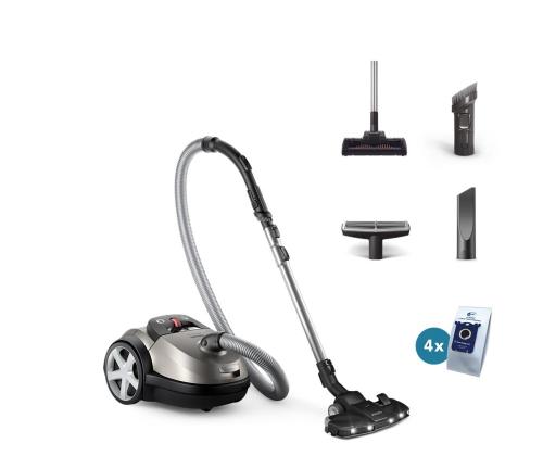 Vacuum Cleaner PHILIPS Cordless 900 Watts Capacity 4 l Noise 75 dB Black / Grey Weight 5.3 kg…