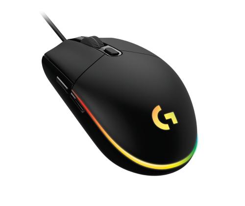 MOUSE USB OPTICAL G102 LIGHTSY/BLACK 910-005823 LOGITECH