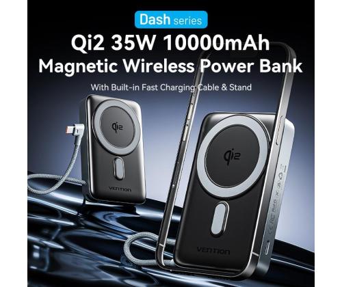 POWER BANK WRL 10000MAH 35W/GREY FKHH0 VENTION