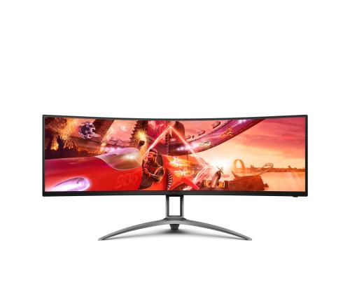 LCD Monitor AOC AG493UCX2 48.8" Gaming/Curved Panel VA 5120x1440 32:9 165Hz Matte 4 ms Speakers…