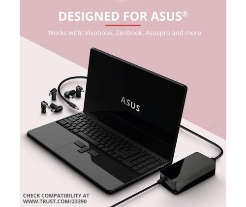 NB ACC AC ADAPTER 90W MAXO//ASUS BLACK 23390 TRUST