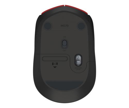 MOUSE USB OPTICAL WRL M171/RED 910-004641 LOGITECH