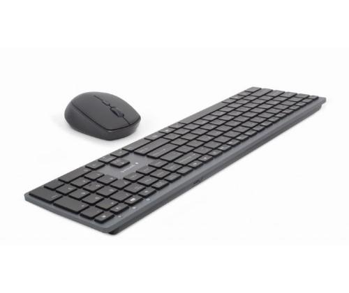 KEYBOARD +MOUSE WRL ENG/SLIM KBS-ECLIPSE-M500 GEMBIRD