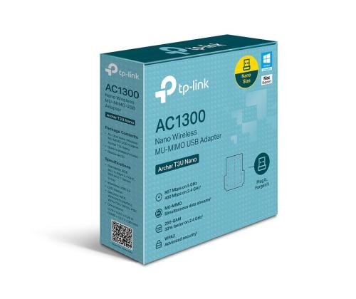 WRL ADAPTER 1300MBPS USB/ARCHER T3U NANO TP-LINK