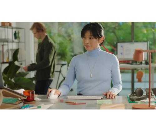 MOUSE USB OPTICAL WRL VERTICAL/WHITE RIGH 910-006475 LOGITECH