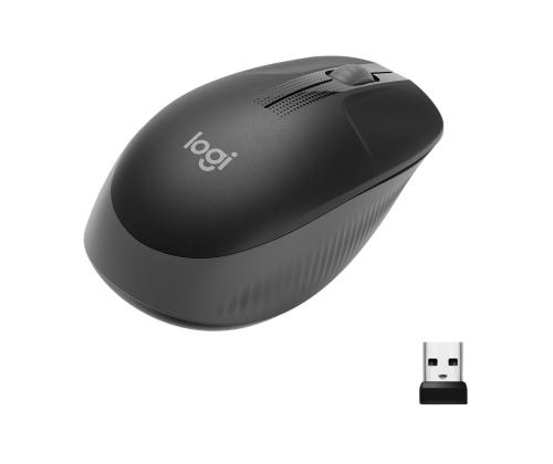 MOUSE USB OPTICAL WRL M190/CHARCOAL 910-005905 LOGITECH