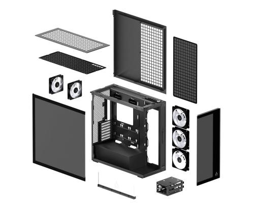 Case ARCTIC EATX Black Midi Tower PC ACPCC00015A