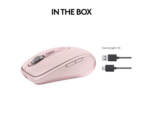 MOUSE USB OPTICAL WRL MX 3S/PINK 910-006931 LOGITECH