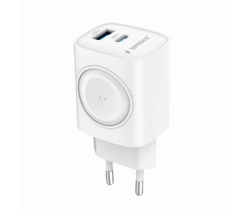 CHARGER USB 2IN1 20W 2PORT/TA-UC-PDQCW20-01-W GEMBIRD