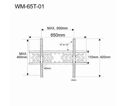 TV SET ACC WALL MOUNT 32-65"/WM-65T-PRO-01 GEMBIRD