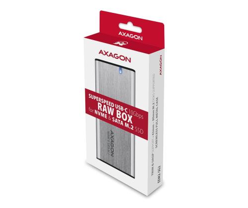 SSD ACC ENCLOSURE M.2 NVME/SATA USB-C EEM2-SG2 AXAGON