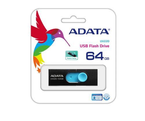 MEMORY DRIVE FLASH USB2 64GB/BLUE AUV220-64G-RBKBL ADATA