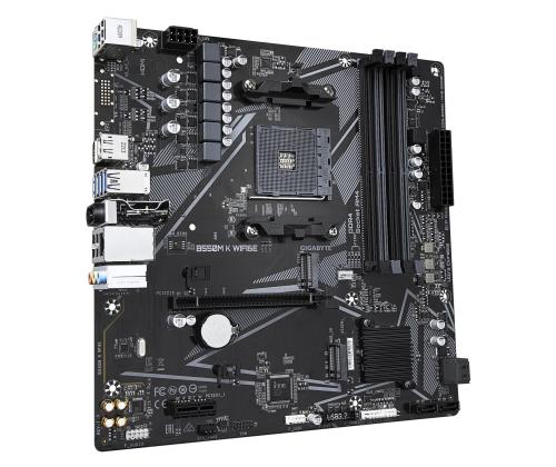 Mainboard GIGABYTE AMD B550 Socket AM4 micro ATX RAM DDR4-SDRAM 4xSlots Wi-Fi Yes Bluetooth Yes…