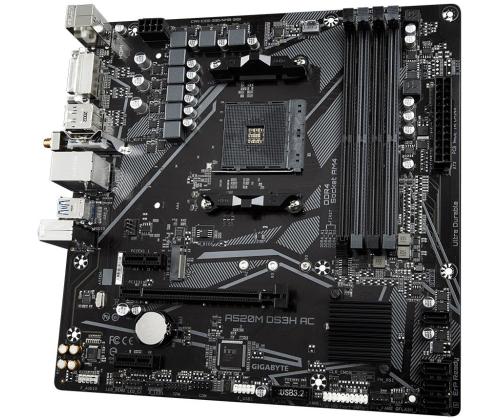 Mainboard GIGABYTE AMD A520 SAM4 Micro-ATX Memory DDR4 Memory slots 4 A520MDS3HAC1.4