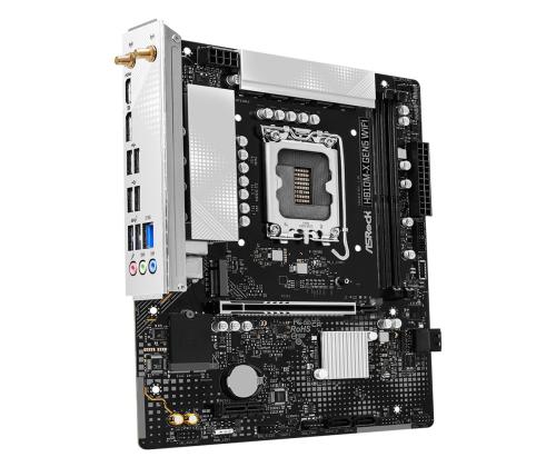 Mainboard ASROCK Intel H810 LGA 1851 (Socket V1) micro ATX RAM DDR5-SDRAM 2xSlots Wi-Fi Yes…