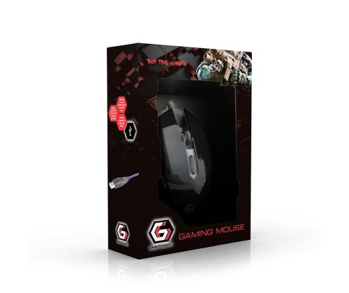 MOUSE USB OPTICAL GAMING/RED MUSG-001-R GEMBIRD