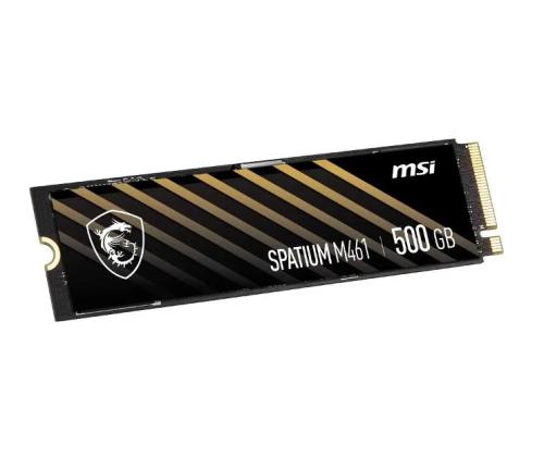 SSD MSI SPATIUM M461  500 GB M.2 PCI Express 4.0 NVMe Yes Write speed 1700 MB/s Read speed 4700 MB…