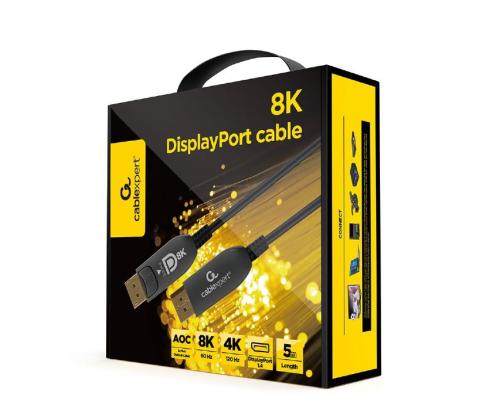 CABLE DISPLAY PORT 5M AOC/PREM CC-DP8K-AOC-5M GEMBIRD