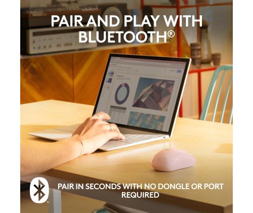 MOUSE BLUETH OPTICAL M240/ROSE 910-007121 LOGITECH