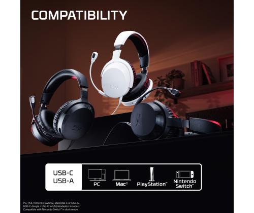 HEADSET HYPERX CLOUDX STINGER3/WHITE BS1T6AA HYPERX