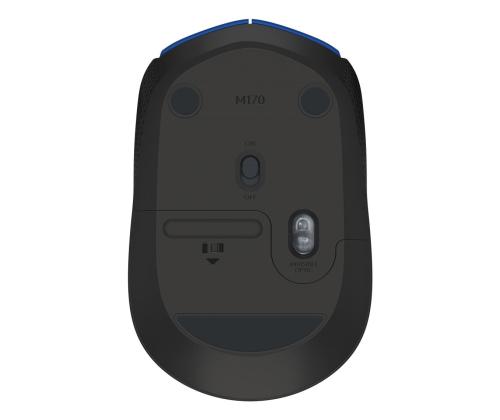 MOUSE USB OPTICAL WRL M171/BLUE 910-004640 LOGITECH