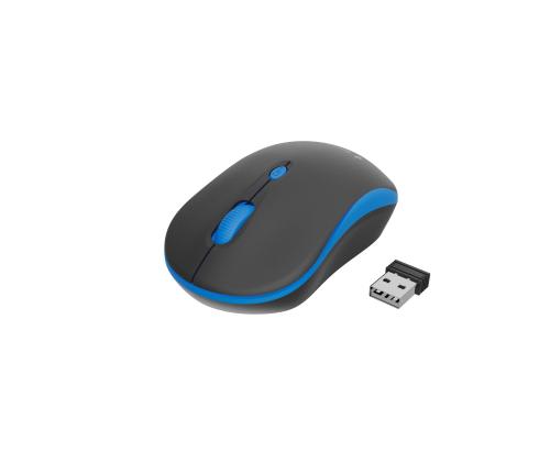 MOUSE USB OPTICAL WRL BLACK/BLUE MUSW-4B-03-B GEMBIRD