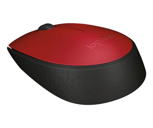 MOUSE USB OPTICAL WRL M171/RED 910-004641 LOGITECH