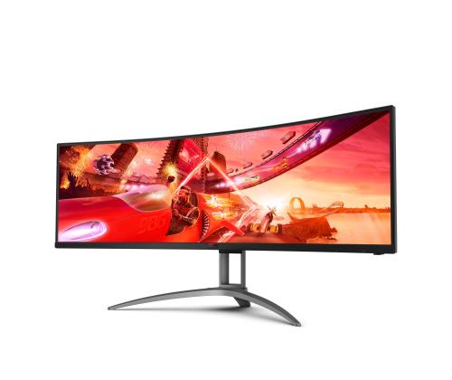 LCD Monitor AOC AG493UCX2 48.8" Gaming/Curved Panel VA 5120x1440 32:9 165Hz Matte 4 ms Speakers…
