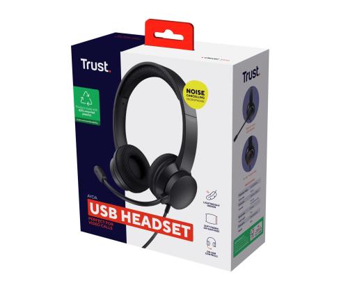 HEADSET AYDA USB-ENC PC/25089 TRUST