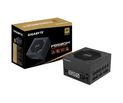 Power Supply GIGABYTE 850 Watts Efficiency 80 PLUS GOLD PFC Active MTBF 100000 hours GP-P850GM