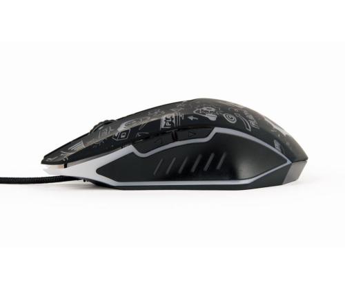MOUSE USB OPTICAL BLACK/MUS-6B-GRAFIX-01 GEMBIRD