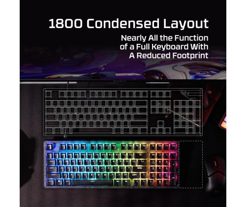 KEYBOARD ORIGINS 2 1800 RGB/BLACK B4QS4AA#ABA HYPERX