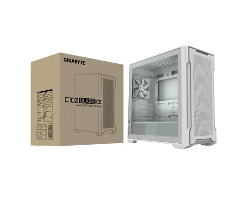 Case GIGABYTE GB-C102GI MidiTower Case product features Transparent panel Not included MicroATX…